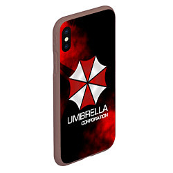 Чехол iPhone XS Max матовый UMBRELLA CORP, цвет: 3D-коричневый — фото 2