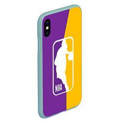 Чехол iPhone XS Max матовый NBA Kobe Bryant, цвет: 3D-мятный — фото 2