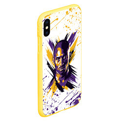 Чехол iPhone XS Max матовый KOBE BRYANT, цвет: 3D-желтый — фото 2