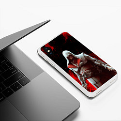 Чехол iPhone XS Max матовый ASSASSINS CREED, цвет: 3D-белый — фото 2