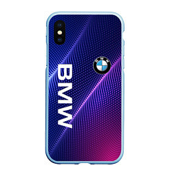 Чехол iPhone XS Max матовый BMW, цвет: 3D-голубой