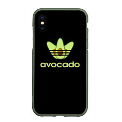 Чехол iPhone XS Max матовый Авокадо