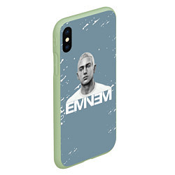 Чехол iPhone XS Max матовый EMINEM, цвет: 3D-салатовый — фото 2