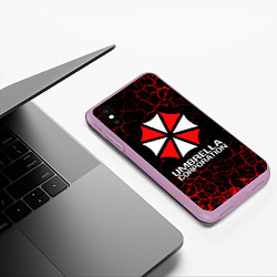 Чехол iPhone XS Max матовый UMBRELLA CORPORATION, цвет: 3D-сиреневый — фото 2