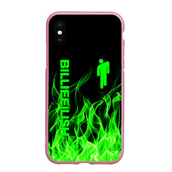 Чехол iPhone XS Max матовый BILLIE EILISH, цвет: 3D-розовый