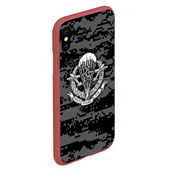 Чехол iPhone XS Max матовый ВДВ СССР, цвет: 3D-красный — фото 2