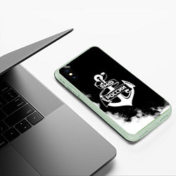 Чехол iPhone XS Max матовый ВМФ России, цвет: 3D-салатовый — фото 2