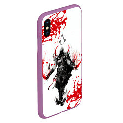 Чехол iPhone XS Max матовый Assassins Creed, цвет: 3D-фиолетовый — фото 2