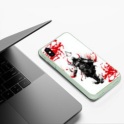 Чехол iPhone XS Max матовый Assassins Creed, цвет: 3D-салатовый — фото 2