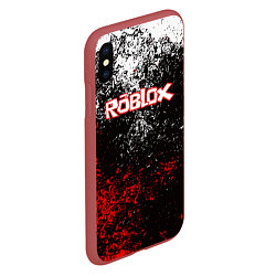 Чехол iPhone XS Max матовый ROBLOX, цвет: 3D-красный — фото 2