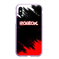 Чехол iPhone XS Max матовый ROBLOX, цвет: 3D-сиреневый