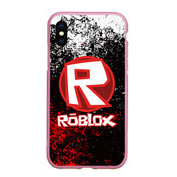 Чехол iPhone XS Max матовый ROBLOX, цвет: 3D-розовый