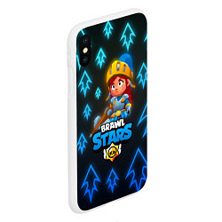 Чехол iPhone XS Max матовый Brawl Stars Dragon Knight Jessie, цвет: 3D-белый — фото 2