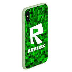 Чехол iPhone XS Max матовый Roblox, цвет: 3D-салатовый — фото 2