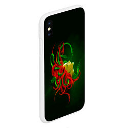 Чехол iPhone XS Max матовый Медуза Горгона, цвет: 3D-белый — фото 2