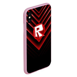 Чехол iPhone XS Max матовый ROBLOX, цвет: 3D-розовый — фото 2