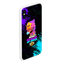 Чехол iPhone XS Max матовый BRAWL STARS SANDY, цвет: 3D-белый — фото 2