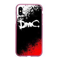 Чехол iPhone XS Max матовый DEVIL MAY CRY DMC, цвет: 3D-малиновый