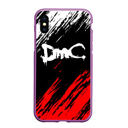 Чехол iPhone XS Max матовый DEVIL MAY CRY DMC, цвет: 3D-фиолетовый