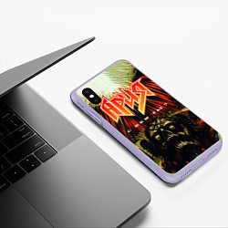 Чехол iPhone XS Max матовый Ария, цвет: 3D-светло-сиреневый — фото 2