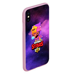 Чехол iPhone XS Max матовый BRAWL STARS SANDY, цвет: 3D-розовый — фото 2