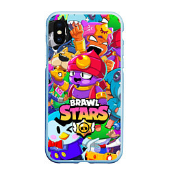 Чехол iPhone XS Max матовый BRAWL STARS GENE