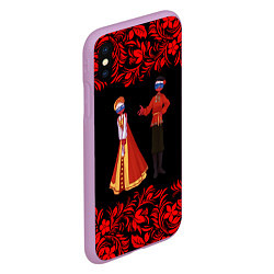 Чехол iPhone XS Max матовый CountryHumans, цвет: 3D-сиреневый — фото 2