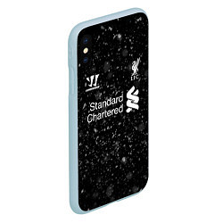 Чехол iPhone XS Max матовый Liverpool, цвет: 3D-голубой — фото 2