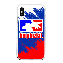 Чехол iPhone XS Max матовый LIMP BIZKIT, цвет: 3D-белый