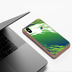 Чехол iPhone XS Max матовый BMW, цвет: 3D-коричневый — фото 2