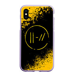 Чехол iPhone XS Max матовый TWENTY ONE PILOTS, цвет: 3D-светло-сиреневый