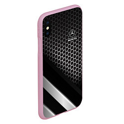 Чехол iPhone XS Max матовый Mercedes-AMG, цвет: 3D-розовый — фото 2