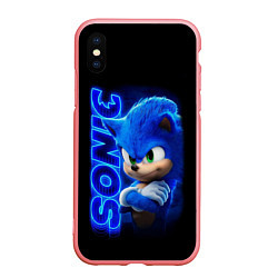 Чехол iPhone XS Max матовый SONIC, цвет: 3D-баблгам