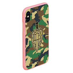 Чехол iPhone XS Max матовый Пограничные Войска, цвет: 3D-баблгам — фото 2