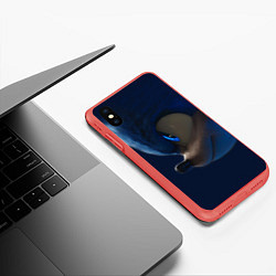 Чехол iPhone XS Max матовый SONIC, цвет: 3D-красный — фото 2