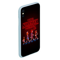 Чехол iPhone XS Max матовый STRANGER THINGS, цвет: 3D-голубой — фото 2