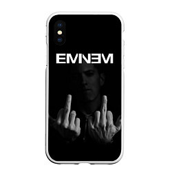 Чехол iPhone XS Max матовый EMINEM, цвет: 3D-белый