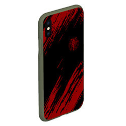 Чехол iPhone XS Max матовый Стальной алхимик, цвет: 3D-темно-зеленый — фото 2