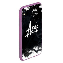 Чехол iPhone XS Max матовый ASAP ROCKY, цвет: 3D-фиолетовый — фото 2