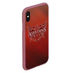 Чехол iPhone XS Max матовый Assassin’s Creed, цвет: 3D-малиновый — фото 2