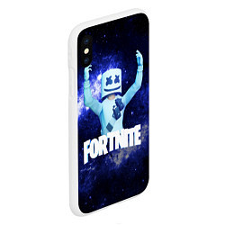 Чехол iPhone XS Max матовый Marshmello, цвет: 3D-белый — фото 2