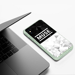 Чехол iPhone XS Max матовый Muse, цвет: 3D-салатовый — фото 2