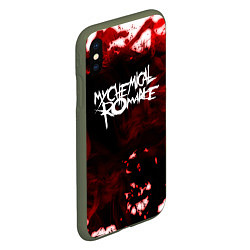 Чехол iPhone XS Max матовый My Chemical Romance, цвет: 3D-темно-зеленый — фото 2