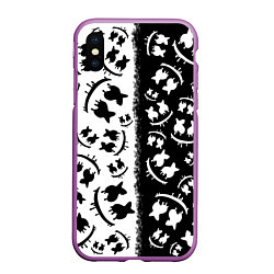 Чехол iPhone XS Max матовый MARSHMELLO, цвет: 3D-фиолетовый