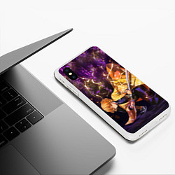 Чехол iPhone XS Max матовый KIMETSU NO YAIBA, цвет: 3D-белый — фото 2