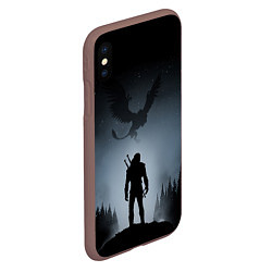 Чехол iPhone XS Max матовый ВЕДЬМАК, цвет: 3D-коричневый — фото 2