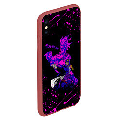 Чехол iPhone XS Max матовый JOJOS BIZARRE ADVENTURE, цвет: 3D-красный — фото 2