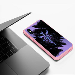 Чехол iPhone XS Max матовый Стальной алхимик, цвет: 3D-баблгам — фото 2