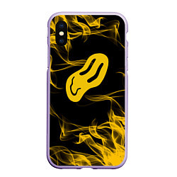 Чехол iPhone XS Max матовый ПОШЛАЯ МОЛЛИ, цвет: 3D-светло-сиреневый