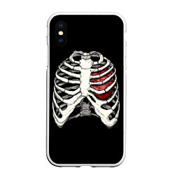 Чехол iPhone XS Max матовый My Heart, цвет: 3D-белый